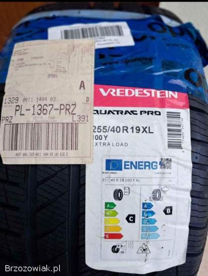 Nowe opony wielosezonowe Vredestein Quatrac Pro 255/40/19
