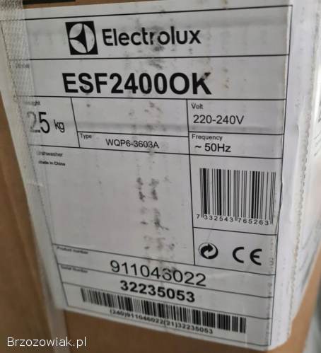 Sprzedam zmywarkę wolnostojącą Electrolux ESF2400OK