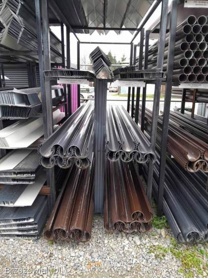 Rynny dachowe PVC 100/75 oraz 125/100 -  brąz/grafit od ręki