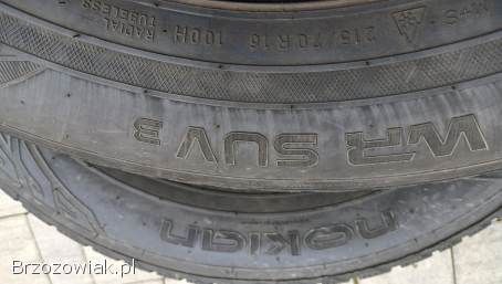 215/70r16 NOKIAN,  zimowe do SUV,  RAV 4,  KIA. . . ,  8mm