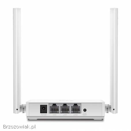 Bezprzewodowy router TP-LINK,  standard N,  300 Mb/s,  TL-WR820N