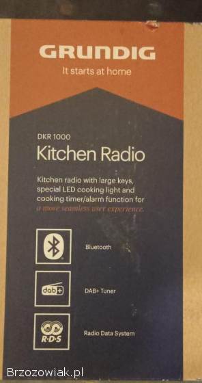 Grundig GKR1010 Radio Kuchenne z Bluetooth i DAB+