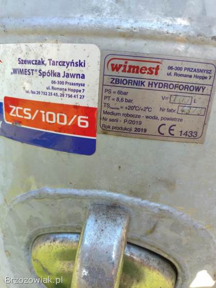 Pompa hydroforowa z silnikiem 2.  2 kW + zbiornik 100 l