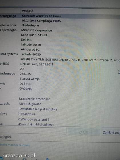 Laptop Dell Latitude E6530 intel core i5