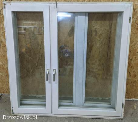 Dwa okna drewniane dwuszybowe w dobrym stanie 150x150