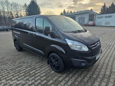 Ford Transit Custom 2.  2TDCI 125KM L2H1 2x drzwi przesuwne KLIMA WEBASTO FAKTURA