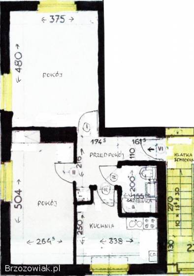 Mieszkanie,  2 piętro,  2 pokoje,  50 m2 + garaż w cenie,  piwnica 12 m2