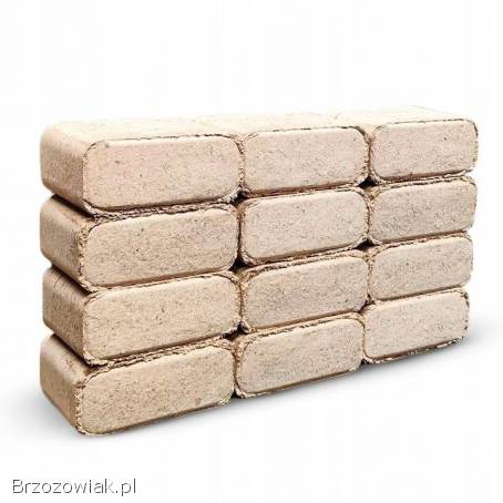 Brykiet drzewny RUF do kominka pieca wysokokaloryczny 960kg paleta kostka