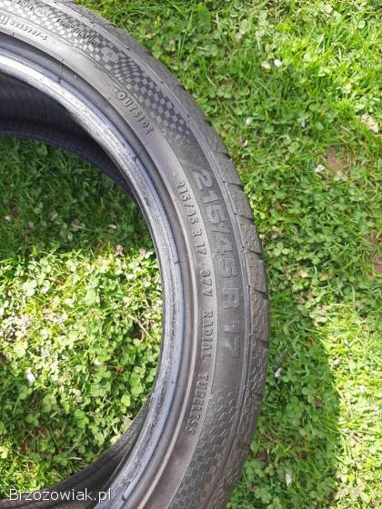 Sprzedam opony continental 215/45/R17