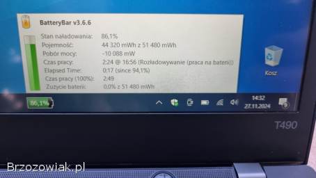 Lenovo ThinkPad T495 FHD IPS Dotyk Ryzen 5 Pro 16GB Ram 512GB SSD