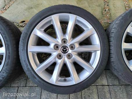 Alufelgi 18 5x114.  3 opony letnie 215/45R18 Mazda Toyota Kia Hyundai Renault Lexu