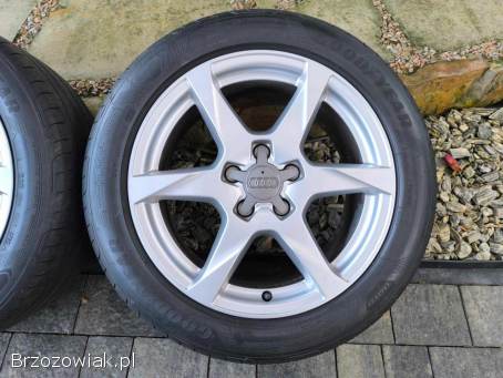 Alufelgi 17 5x112 opony letnie 225/50R17 z 2020r Audi VW Seat Skoda Mercedes BMW