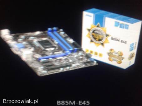 PŁYTA GŁÓWNA MSI B85m-E45 Socket 1150/ Procesor Intel i7-4770