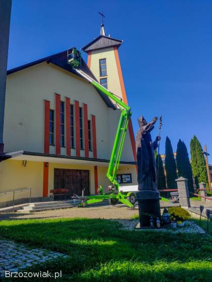 Malowanie dachów/ Mycie 500bar/ Usługi podnośnikiem koszowym