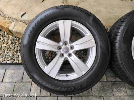 Alufelgi 18 5x112 opony 255/60R18 ori Audi Q7 pasuje VW Seat Skoda Mercedes BMW