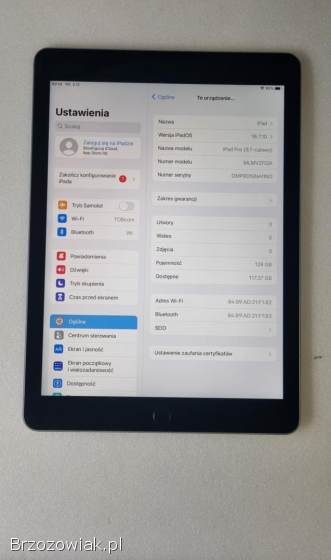 Tablet Apple iPad Pro 9,  7 A1673 A9X 128GB Space Gray