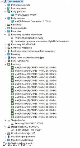 Zestaw komputerowy DELL T5810 z monitorem 24