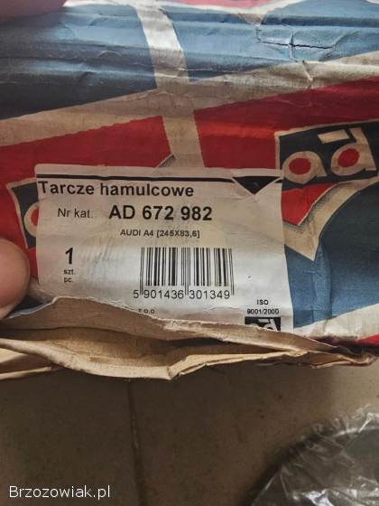 Sprzedam tarcze + klocki Audi A4
