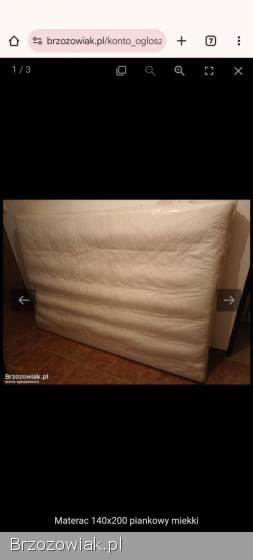Materac 140x200 piankowy miekki