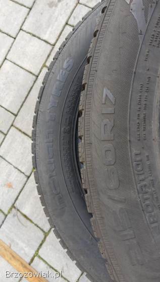 215/60r17 NOKIAN SNOWPROOF,  2 opony zimowe 17 cali,  7mm,  do SUV