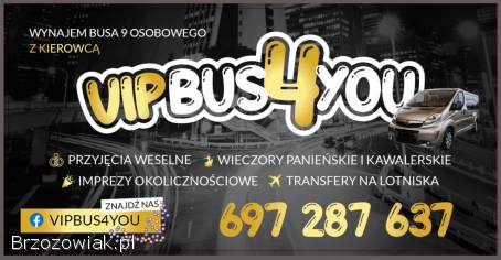 Wynajem BUS z Kierowcą Transfer na Lotnisko Zapraszamy