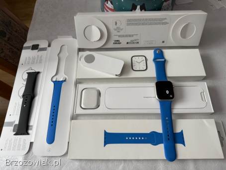 Apple Watch Series 7 45mm GPS Starlight stan BDB -  kpl.  -  GRATIS pasek