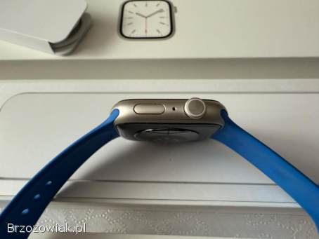 Apple Watch Series 7 45mm GPS Starlight stan BDB -  kpl.  -  GRATIS pasek