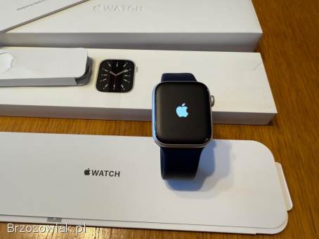 Apple Watch Series 6 44mm GPS Silver/Srebrny stan DB -  kpl.