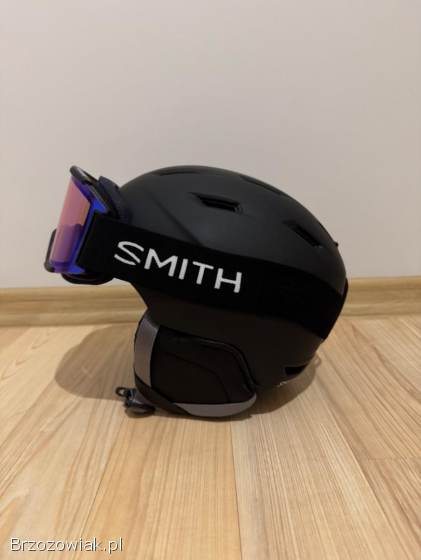 Nowy kask narciarski Smith rozmiar M + Nowe gogle narciarskie Smith