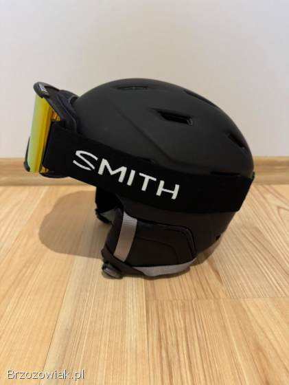 Nowy kask narciarski Smith rozmiar M + Nowe gogle narciarskie Smith