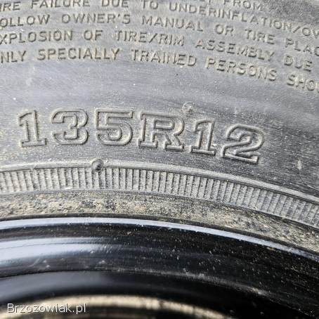 Koło Fiat 126p Daewoo Tico 4.  00BX12 Hankook STEEL RADIAL 880 135R12