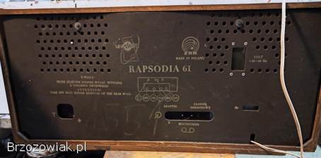 Radio lampowe Rapsodia 61,  Magnetofon szpulowy