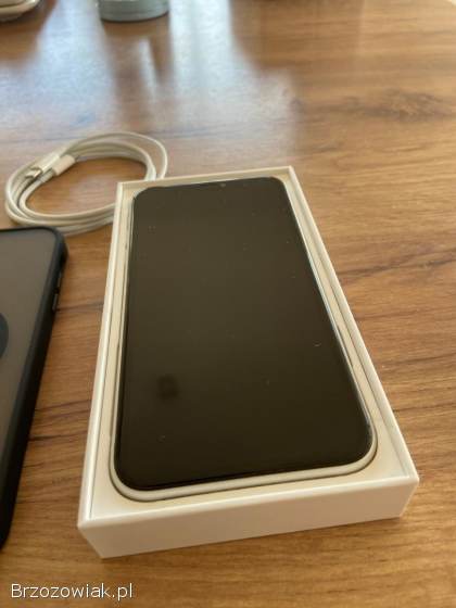 IPhone 11,  BIAŁY,  128GB,  STAN IDEALNY,  84BH,  POLECAM!