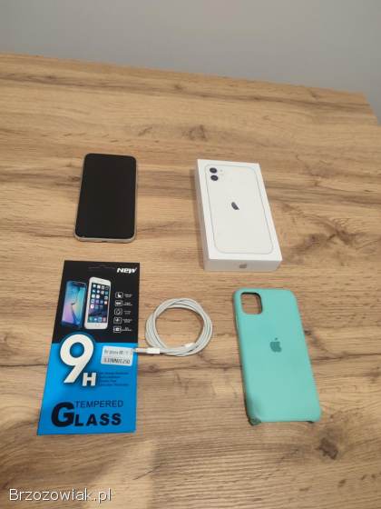 Okazja!  Iphone 11 -  Biały!  Super Stan!  Gwarancja!