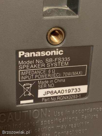 Kino domowe Panasonic -  amplituner,  subwoofer,  głośniki,  zestaw 5.  1