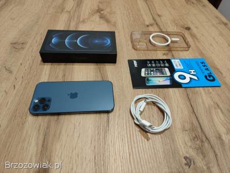 Okazja!  Iphone 12 Pro -  Pacific Blue!  Gwarancja!  Super Stan!  Bat 100