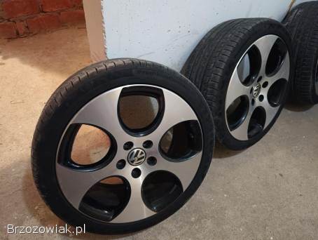 Alufelgi 18 GTI 5x112 Golf 6 7 z oponami 225/45 18 z 2019roku