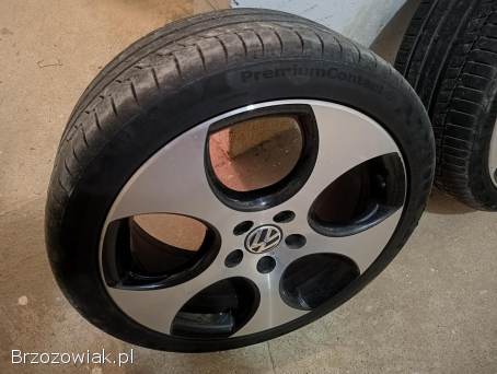 Alufelgi 18 GTI 5x112 Golf 6 7 z oponami 225/45 18 z 2019roku