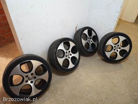 Alufelgi 18 GTI 5x112 Golf 6 7 z oponami 225/45 18 z 2019roku