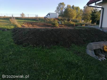 Koparka,  praze ziemne,  wozidło,  usługi koparka Brzozów,  Nozdrzec