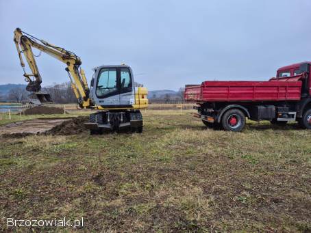 Usługi koparka kołową,  minikoparką i wozidłem,  Transport ciężarówką