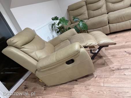 Komplet fotele + kanapa z funkcją relax