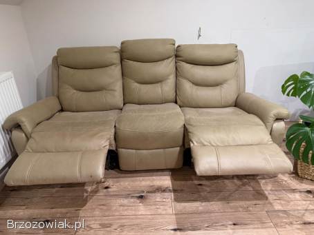 Komplet fotele + kanapa z funkcją relax