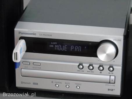 Wieża Panasonic radio USB mp3 BT CD kol.  DOSTAWA