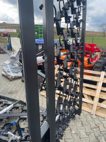 Włóka łąkowo polowa 8 m Metal-technik 4 rzędy