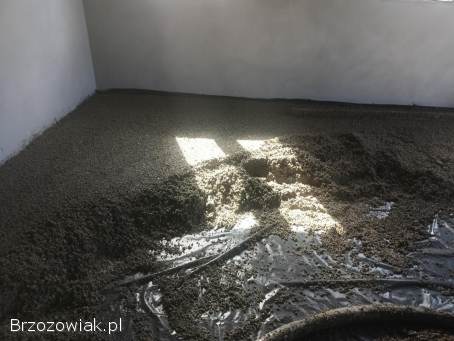 Styrobeton,  Posadzki przemysłowe,  Wylewki maszynowe
